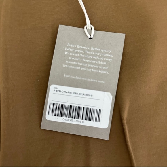 NWT Everlane The Dream Kick Flare Pant in Toasted Coconut Size XL - Picture 4 of 14